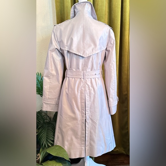 Burberry London Shimmer Metallic Belted Trench Coat - Picture 2 of 15